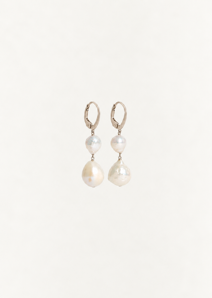 Momo Double Fresh Water Pearls Earrings