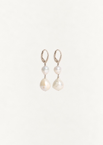 Momo Double Fresh Water Pearls Earrings