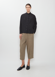 Hem Dart Easy Linen Wool Pants