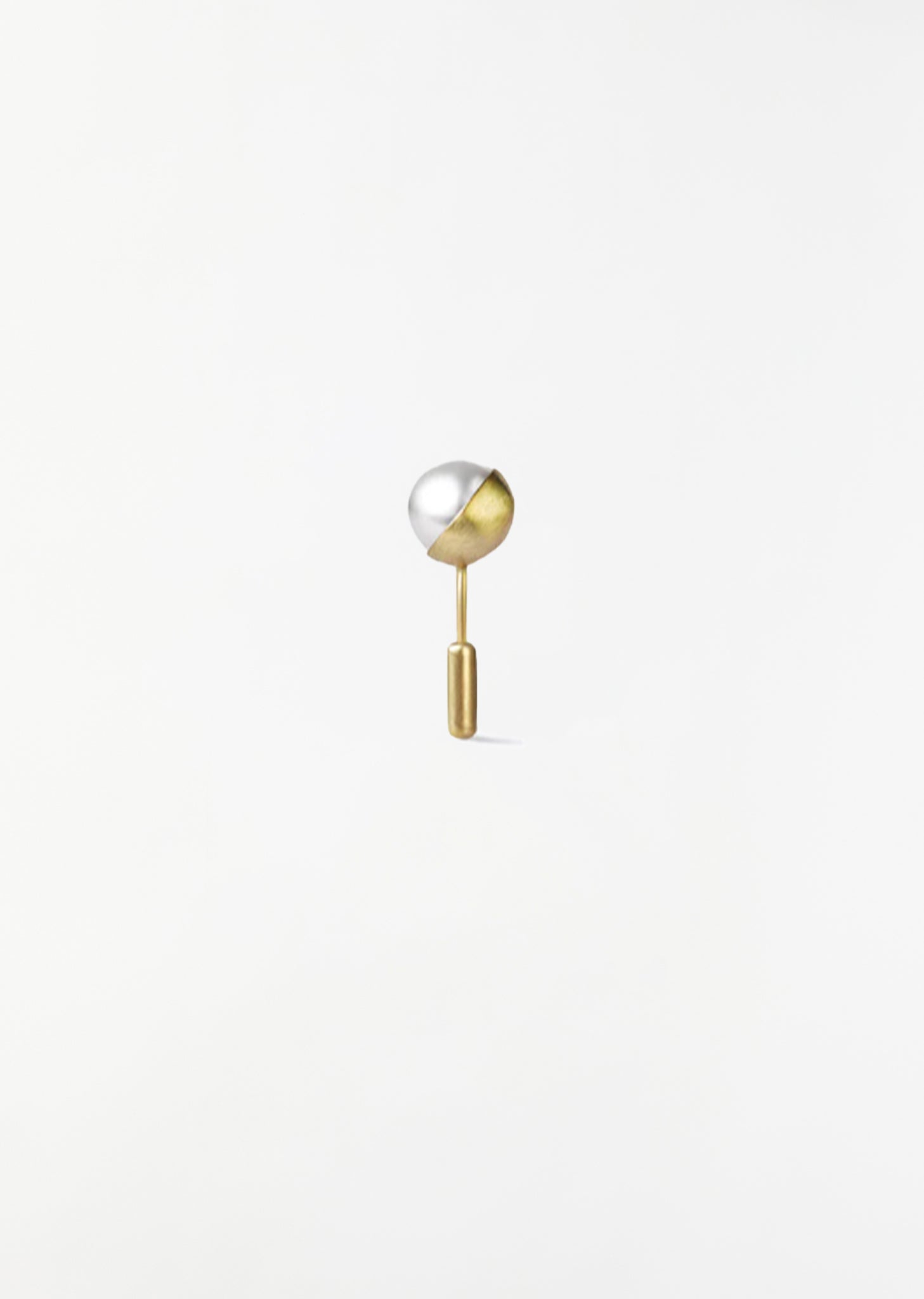 Shihara Half Pearl Chain Earring 45° | Tortoise General Store