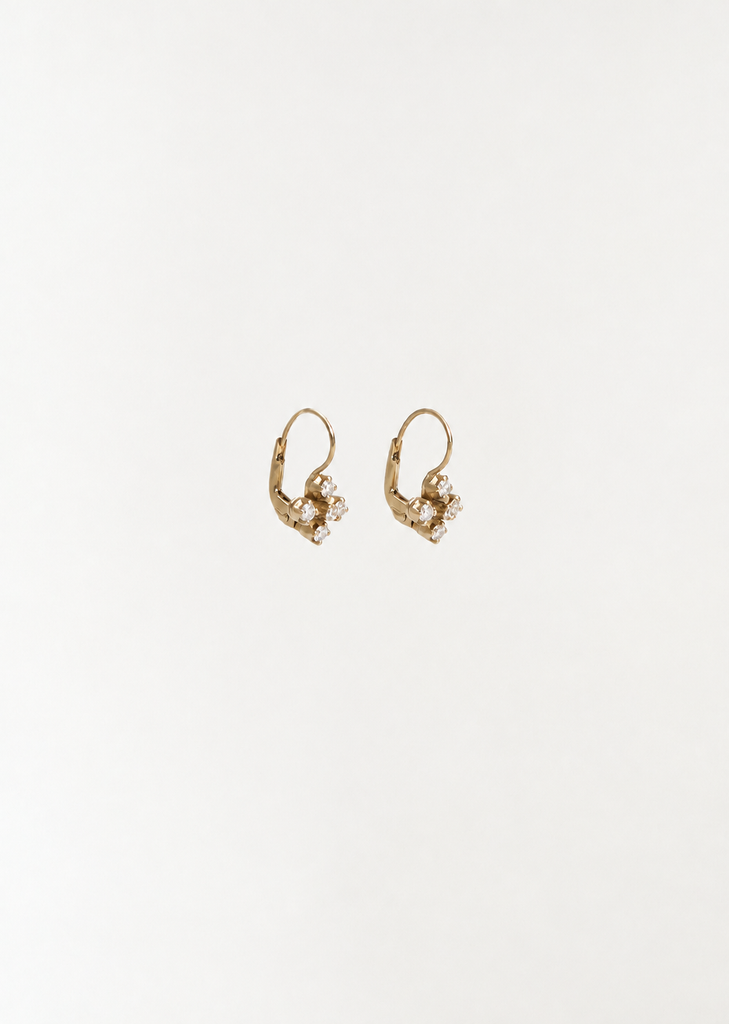 White Diamonds Quadrifoglio Earrings
