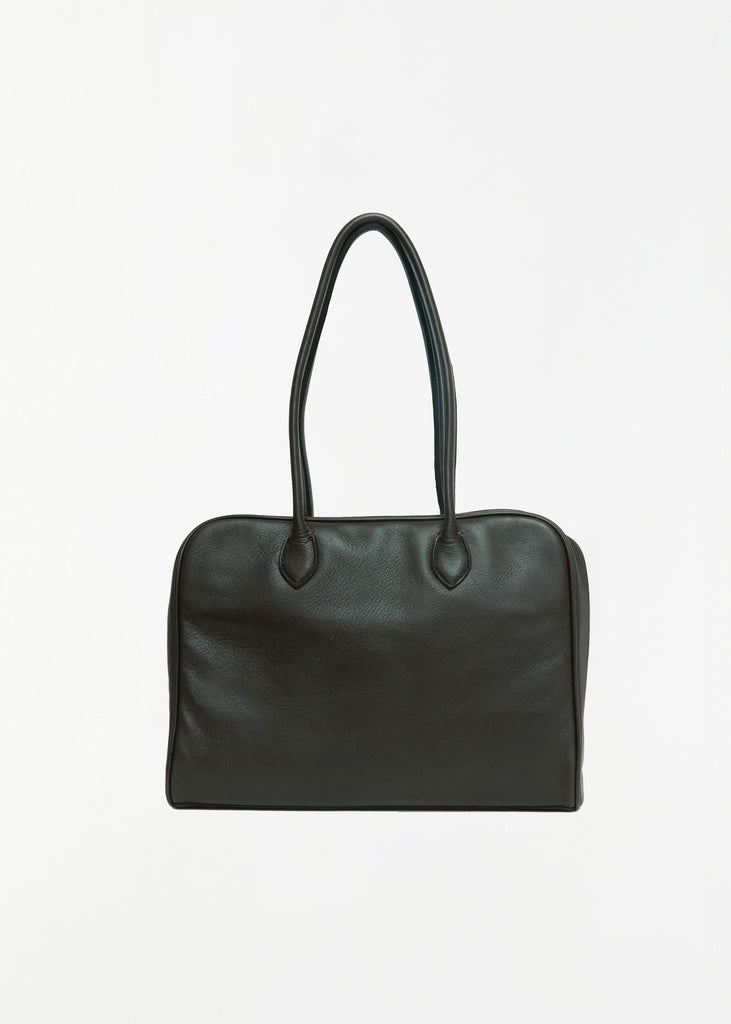 Soft Bowling Leather Bag, Medium