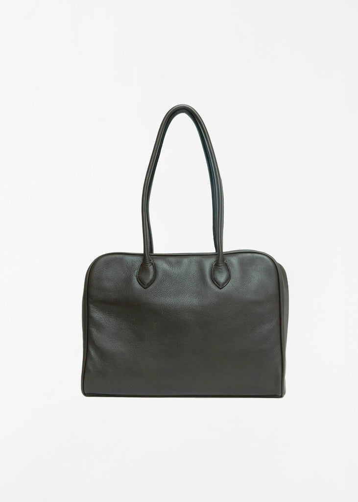 Soft Bowling Leather Bag, Medium