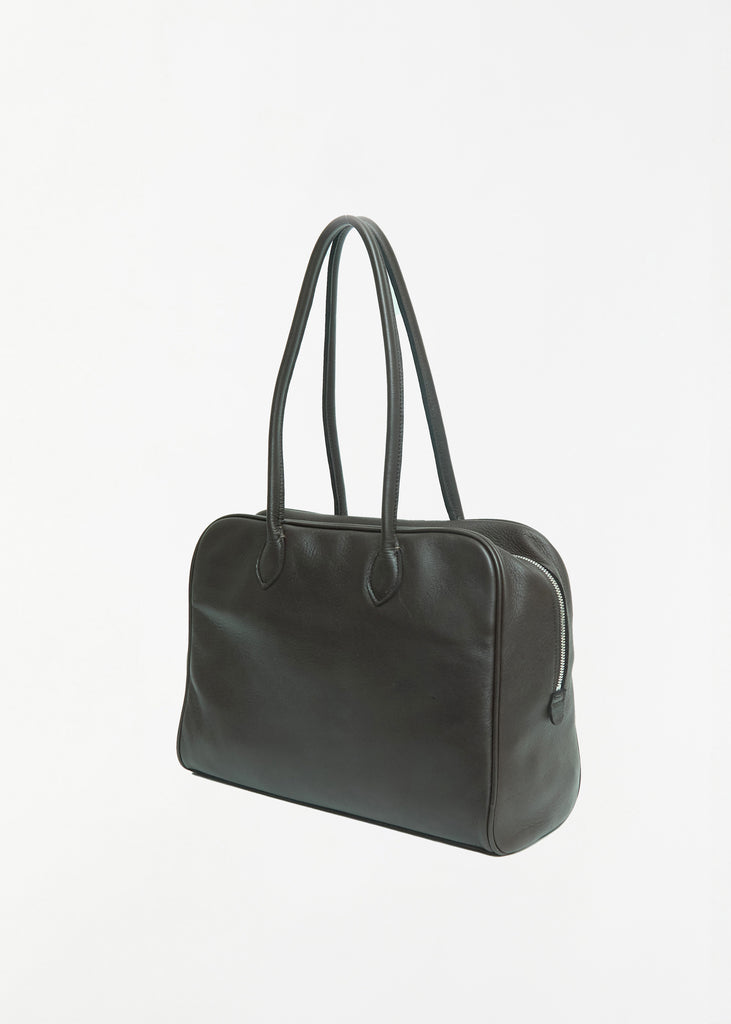 Soft Bowling Leather Bag, Medium