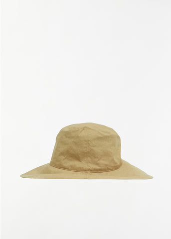 Wide Brim Cotton Linen Plain Hat