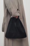 Small Suede Bindle — Black