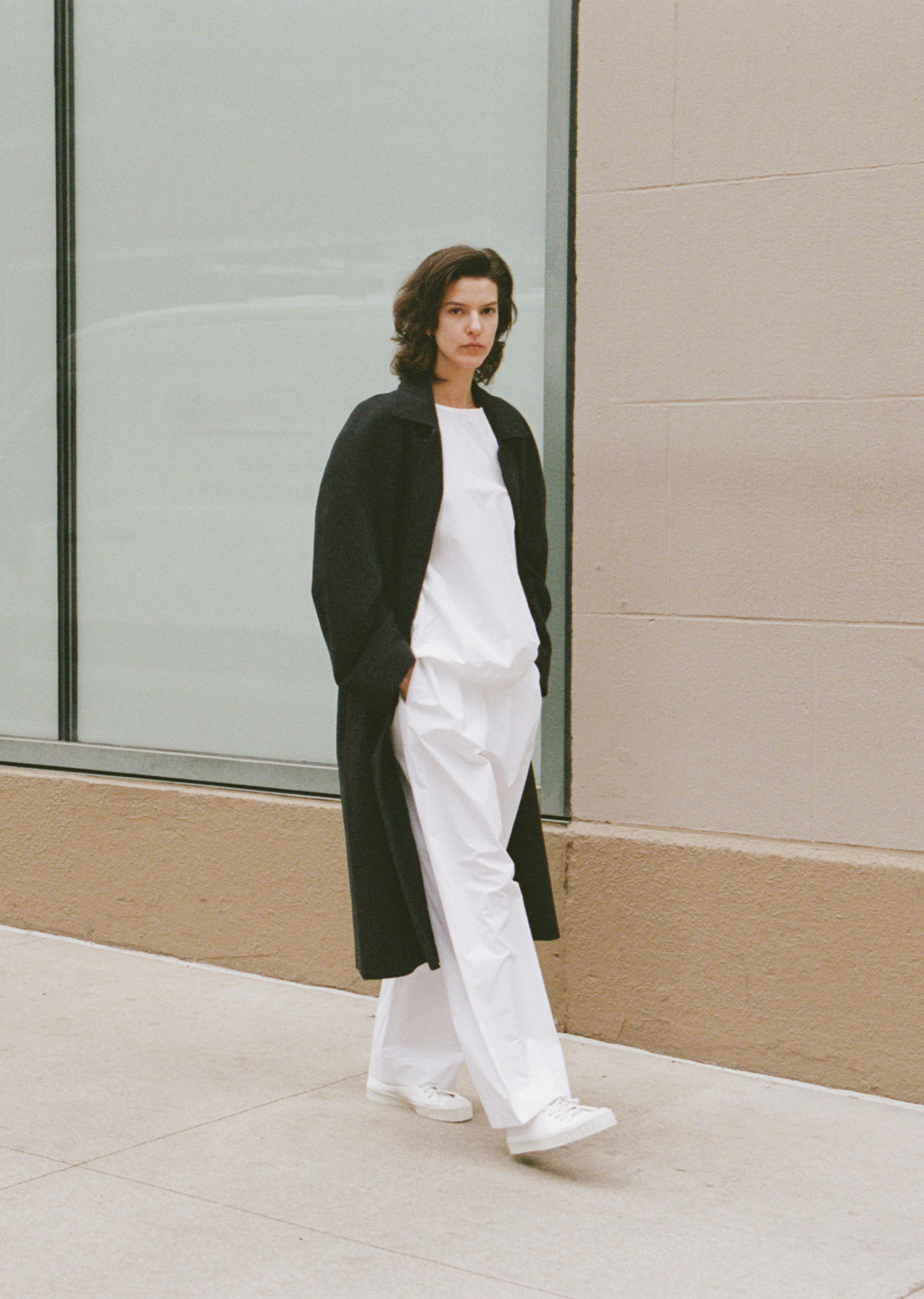 Cotton Poplin Elastic Waist Trouser – La Garçonne Cotton Poplin Elastic Waist Trouser – La Garçonne