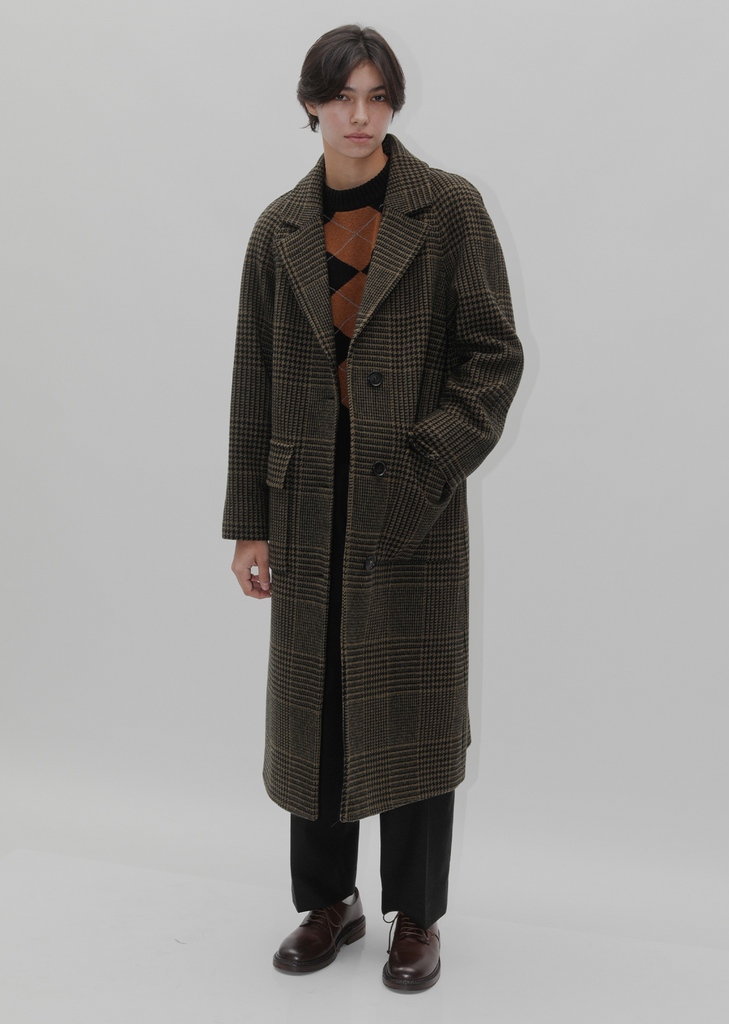 Raglan Wool Overcoat