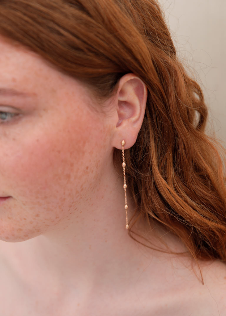 Sea Kale Seeds Drop Earrings