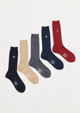Super Merino + Bee Socks — Red
