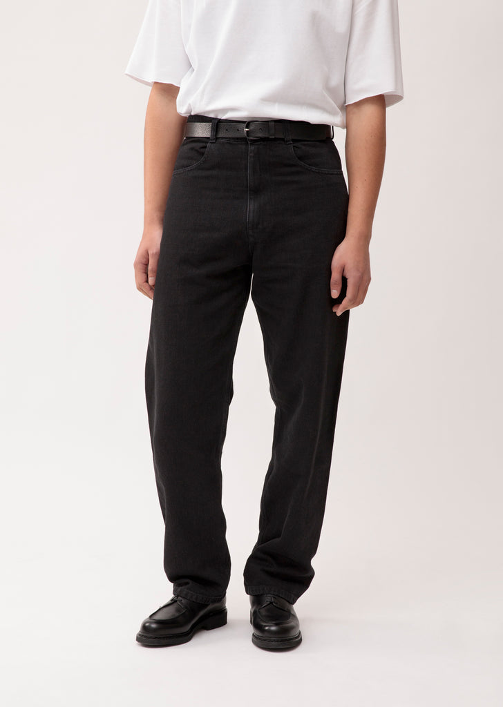 4 Pocket Big Denim — Washed Black