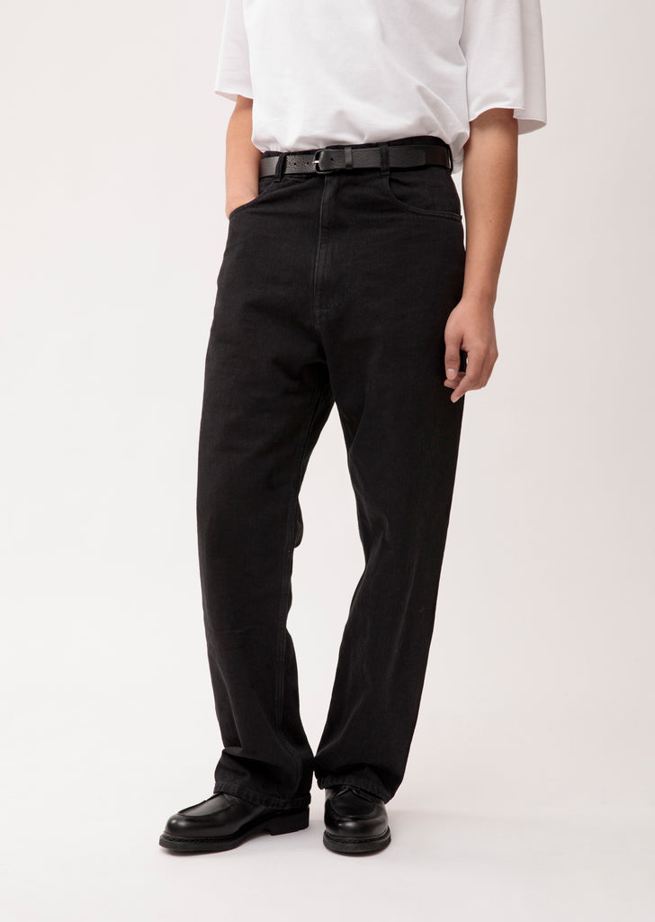 4 Pocket Big Denim — Washed Black