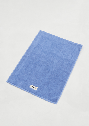 Solid Bath Mat — Clear Blue