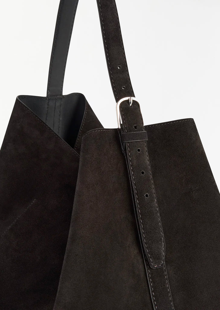 Belted Tote — Espresso