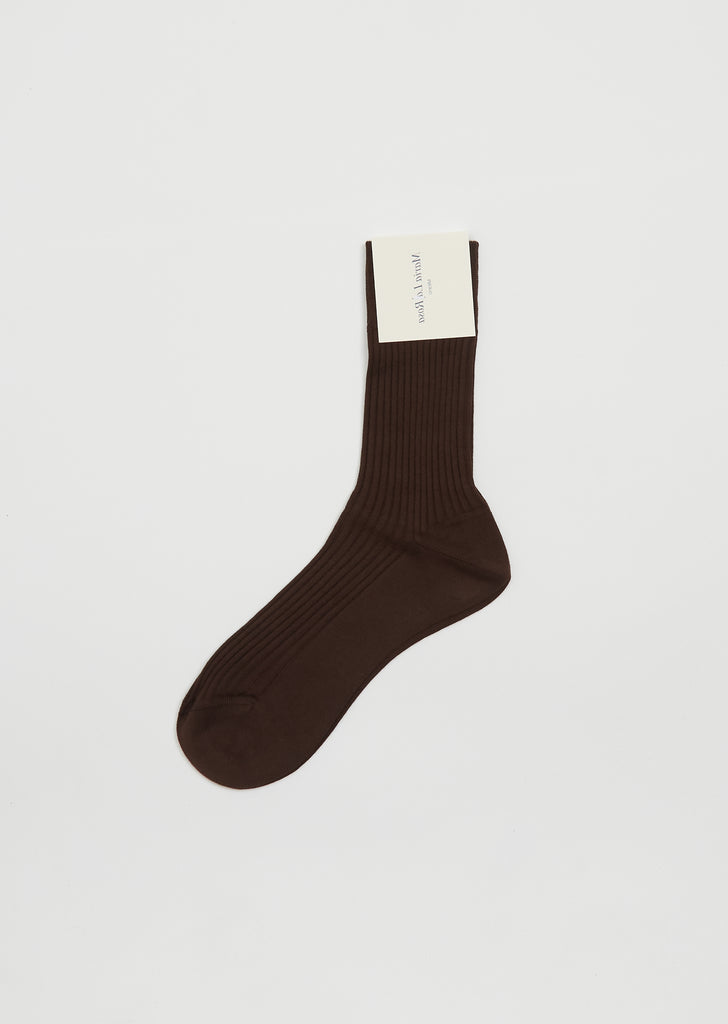 Bio Organic Cotton Socks — Dark Brown