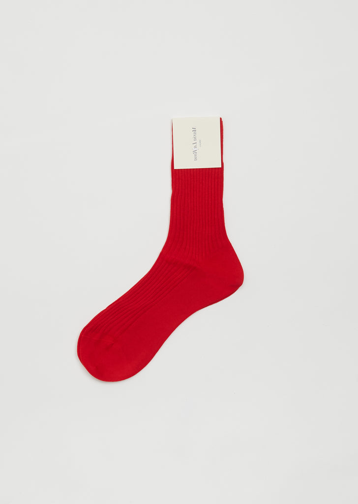 Bio Organic Cotton Socks — Red