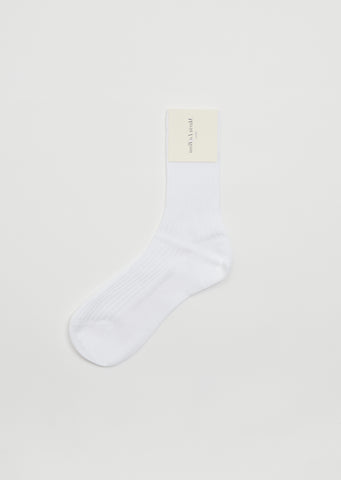 Bio Organic Cotton Socks — White