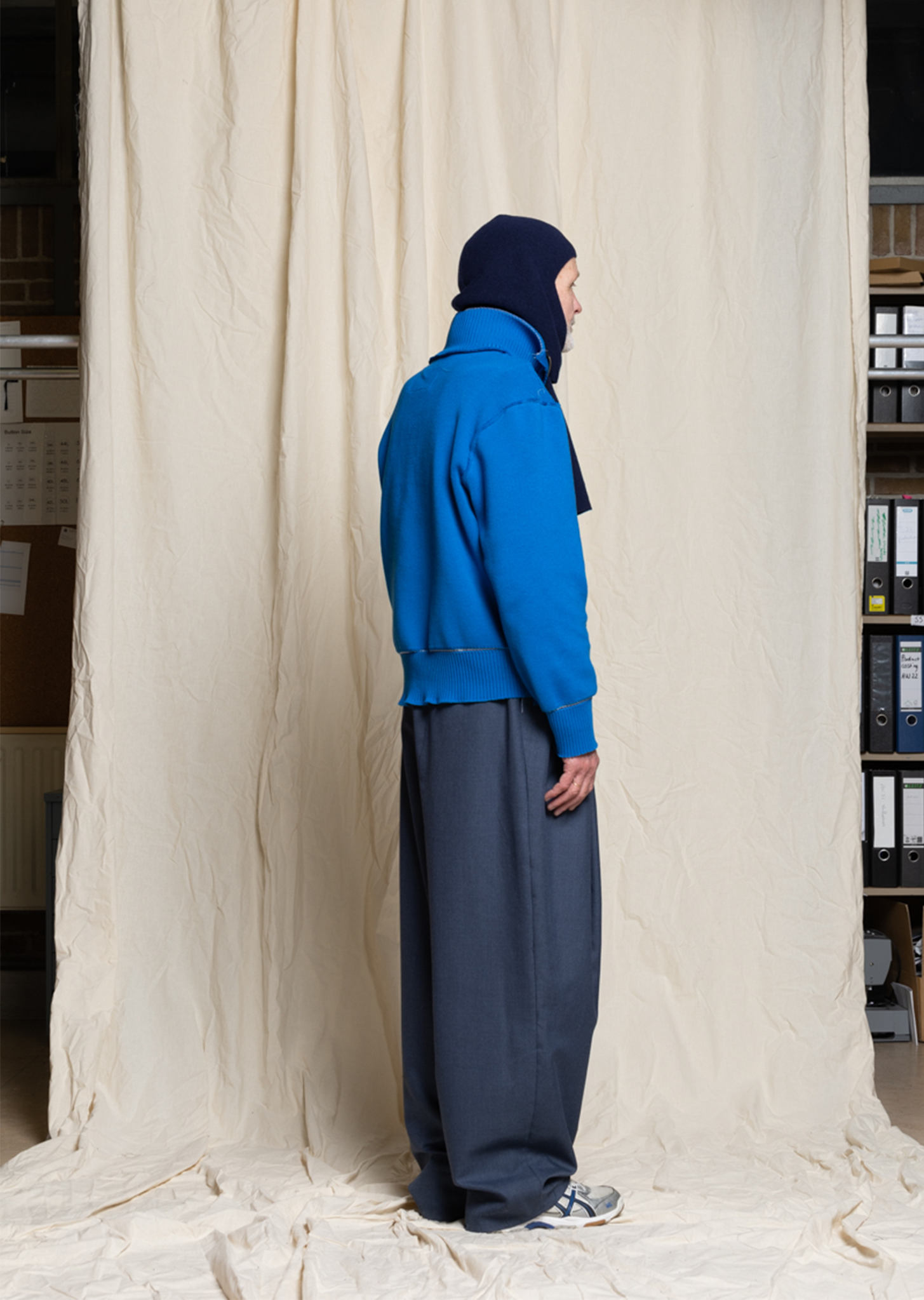 Rib Wool Blend Zip-Up Cardigan – La Garçonne Rib Wool Blend Zip-Up Cardigan – La Garçonne