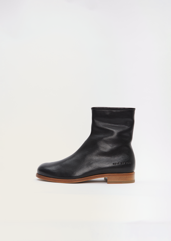 Leather Zipper Boot