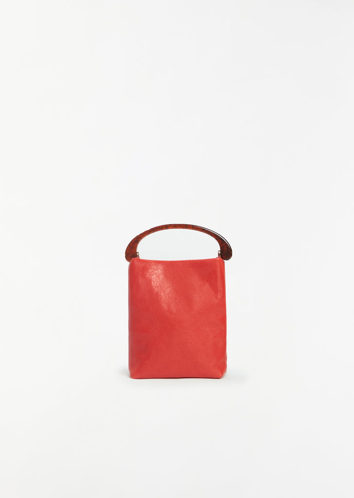 Crisp Leather Bag — Red