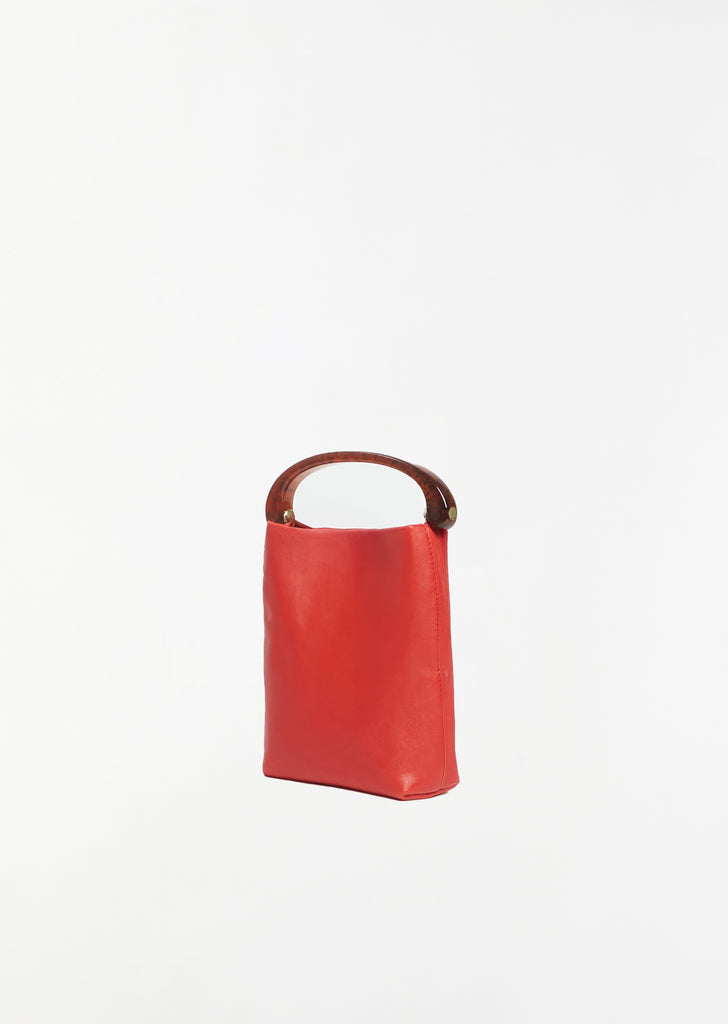 Crisp Leather Bag — Red