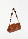 Folded Leather Crisp Bag