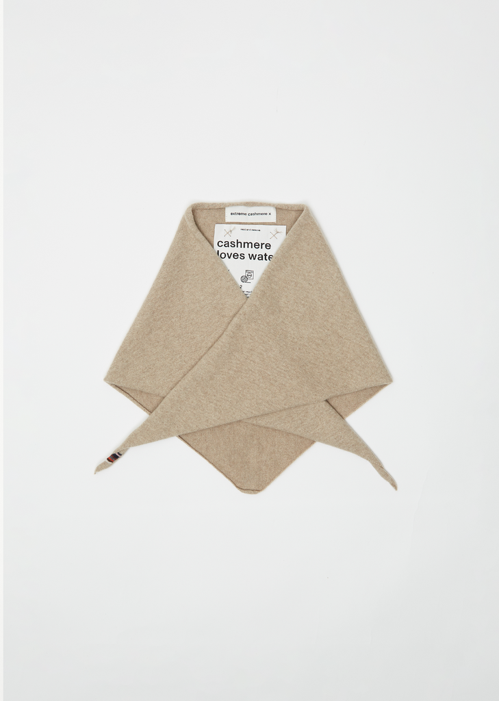 n°35 Bandana Stretch Cashmere Scarf — Oat