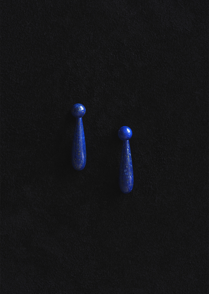 Small Angelika Earrings — Lapis