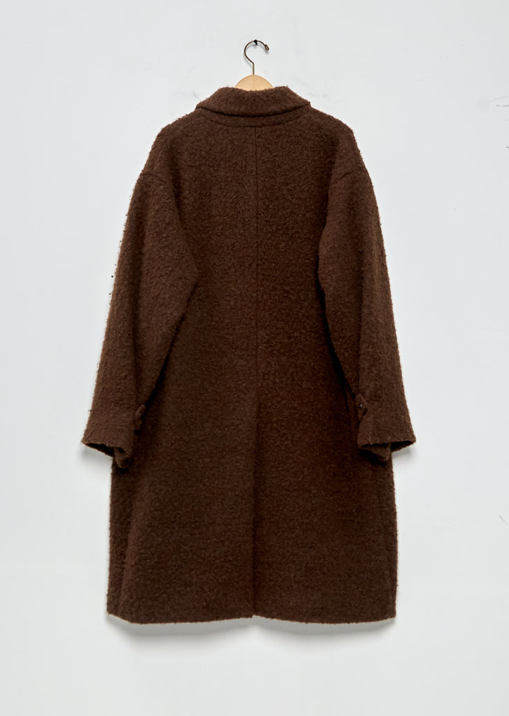 Alpaca Blend Pile Trench Coat