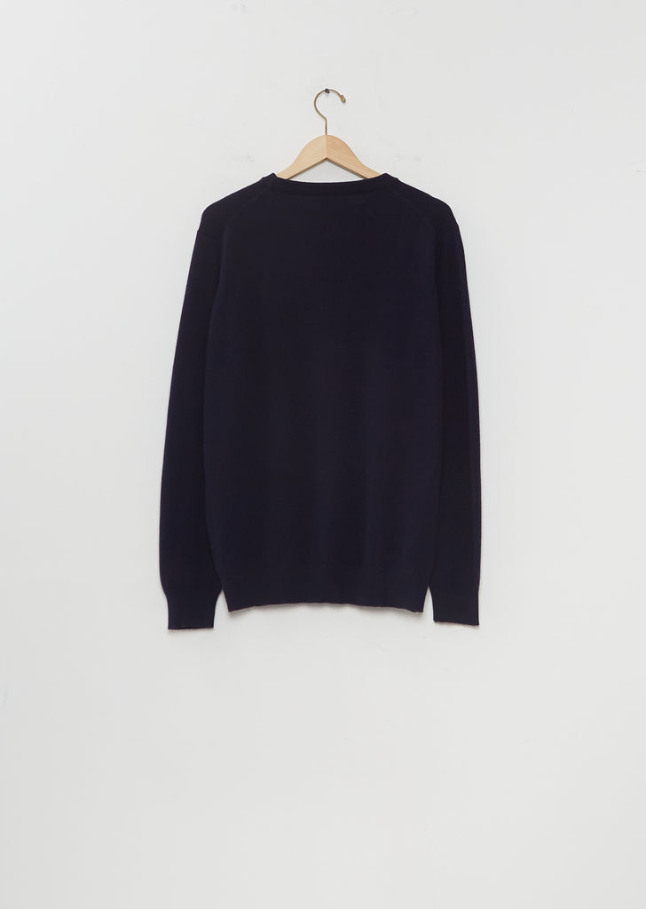 Heriot Cashmere Sweater — Navy Blue