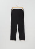 Pleated Basic Trouser — Black