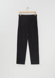 Pleated Basic Trouser — Black