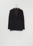 Pleated Basic Jacket — Black