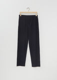 Pleated Basic Trouser — Navy