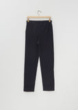 Pleated Basic Trouser — Navy