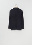 Pleated Basic Jacket — Navy