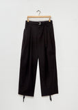 Cotton Typewriter Pants — Black