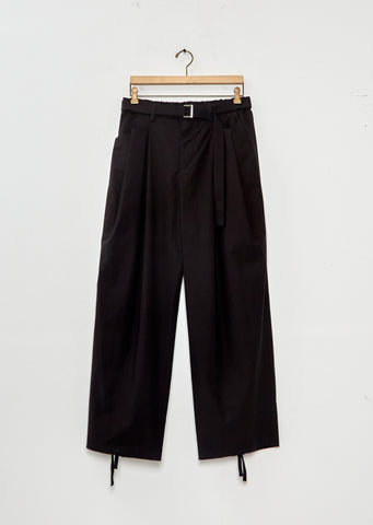 Cotton Typewriter Pants — Black