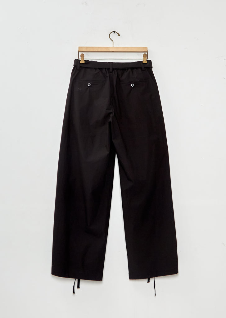 Cotton Typewriter Pants — Black