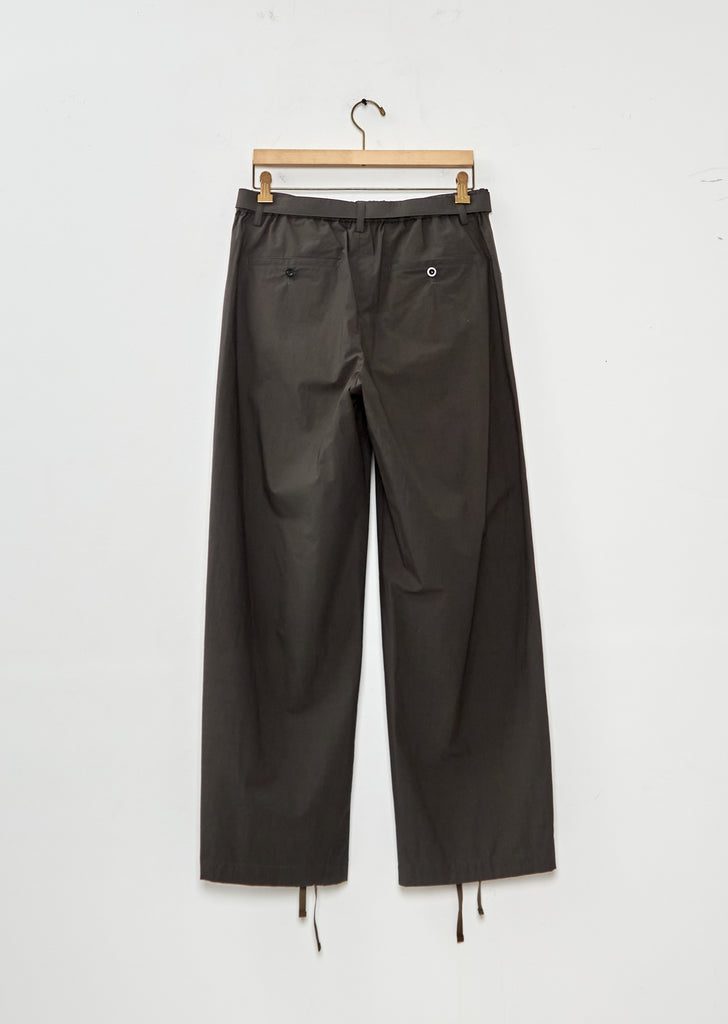 Cotton Typewriter Pants — Dark Khaki