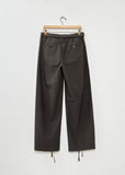 Cotton Typewriter Pants — Dark Khaki