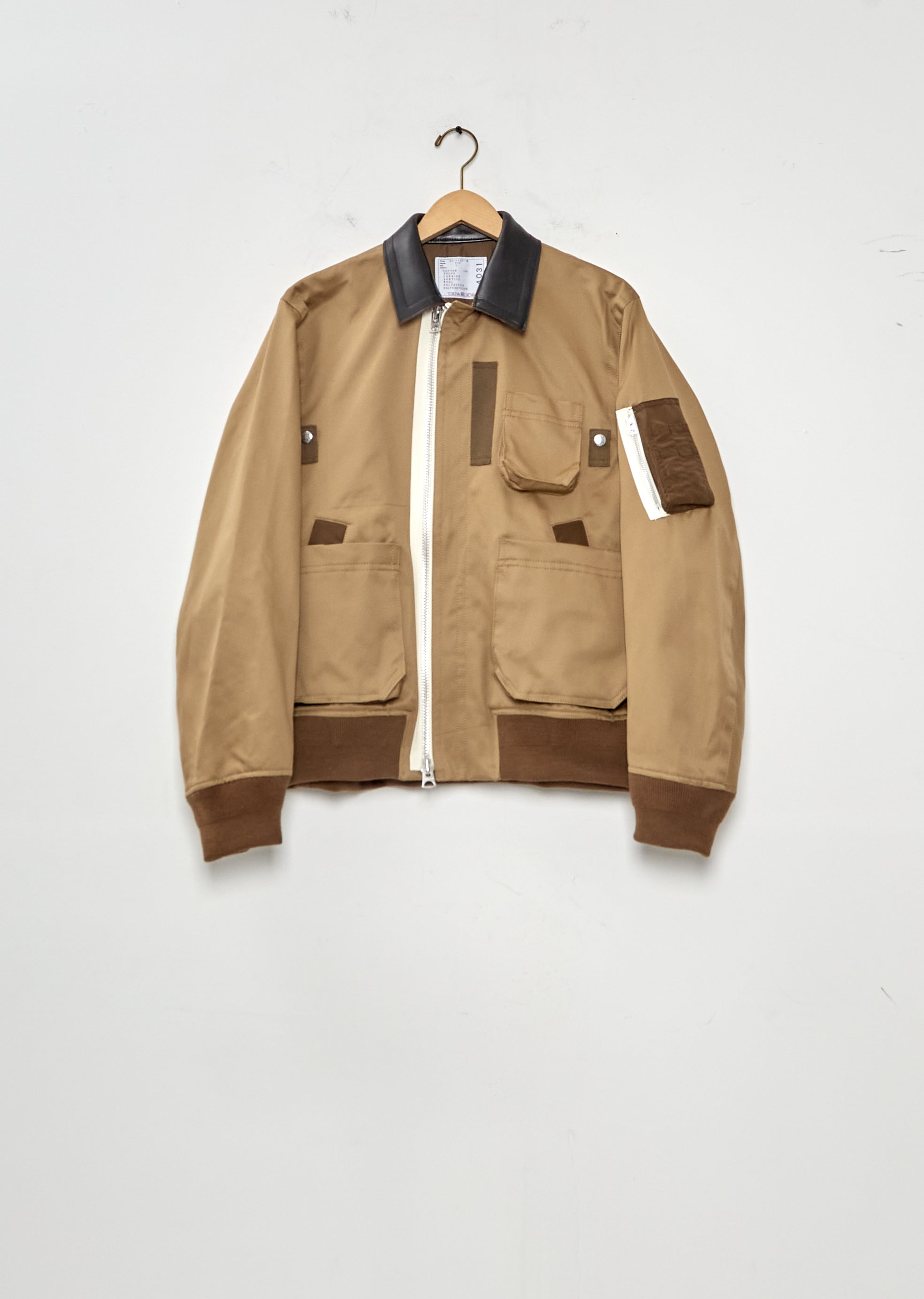 Leather Collar Blouson
