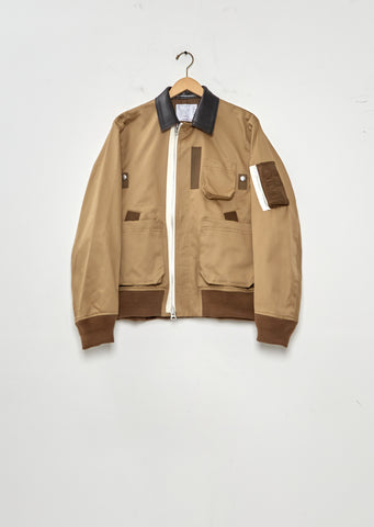 Leather Collar Blouson