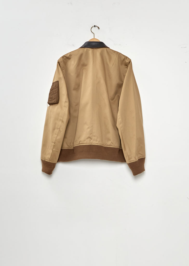 Leather Collar Blouson