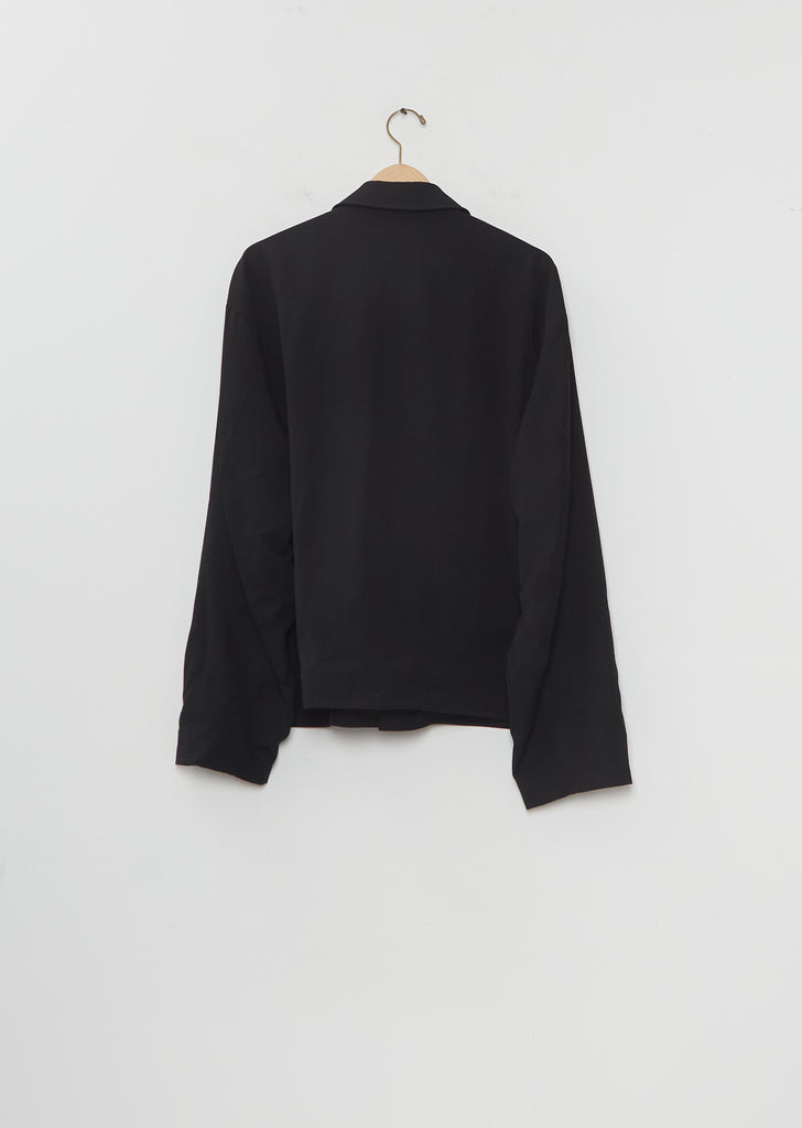 Wool Gabardine Pocket Blouson