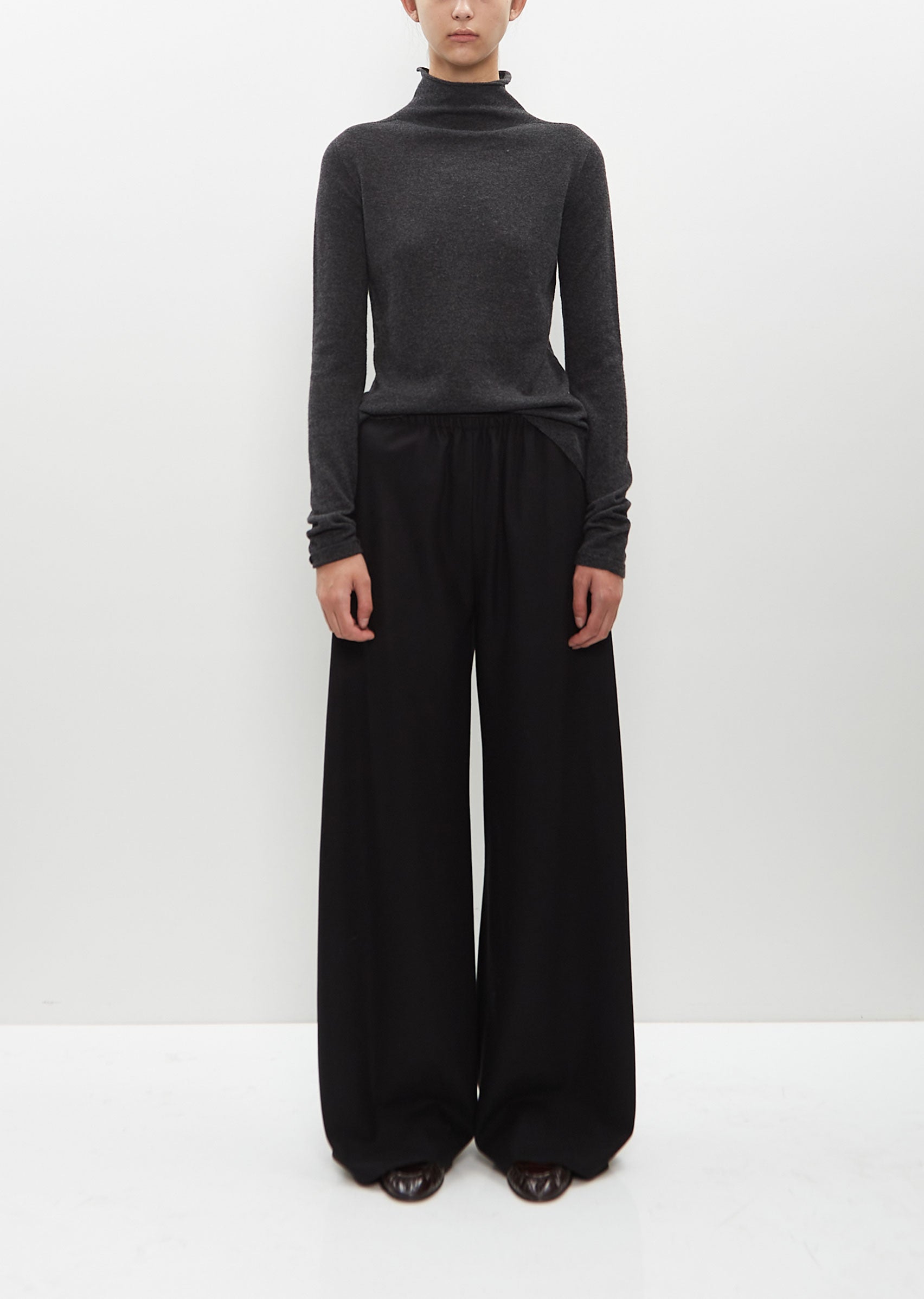Cashmere-Wool Flannel Gala Pant – La Garçonne