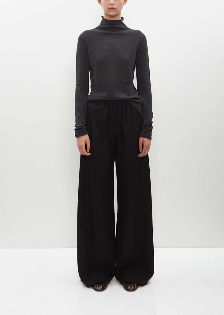 Cashmere-Wool Flannel Gala Pant