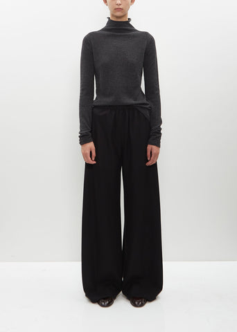 Cashmere-Wool Flannel Gala Pant