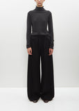 Pleated Poly-Wool Gala Pant