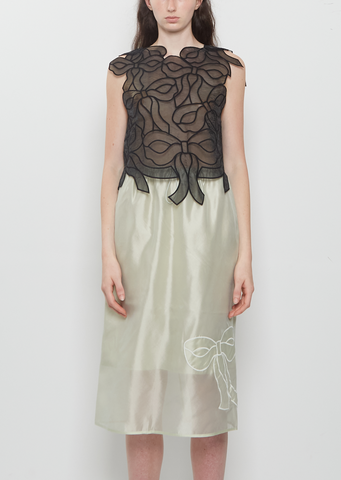 Baya Bow Embroidery Top